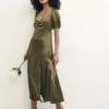 Green Bridesmaids Jude Midaxi Dress -UK Clothing Sales d230160grn fr