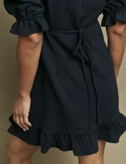 Black Delilah Mini Tea Dress -UK Clothing Sales d231742blk dt