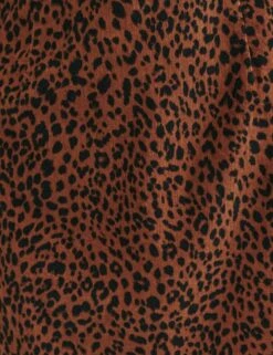Petite Cord Leopard Print Peggy Mini Dress -UK Clothing Sales d231918brn dt 2