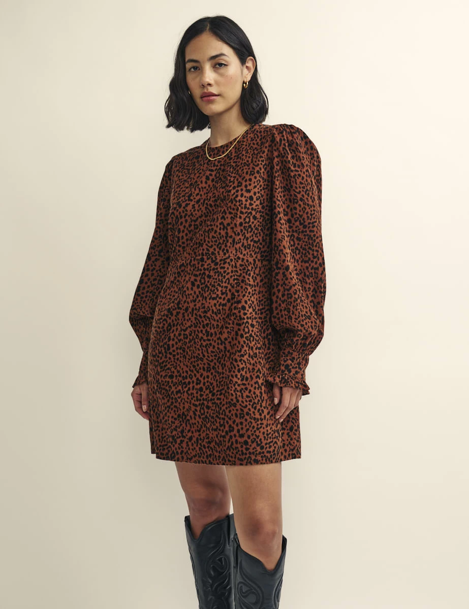 Fearne Cotton Cord Leopard Print Peggy Mini Dress 6 Fearne Cotton Cord Leopard Print Peggy Mini Dress - Image 4