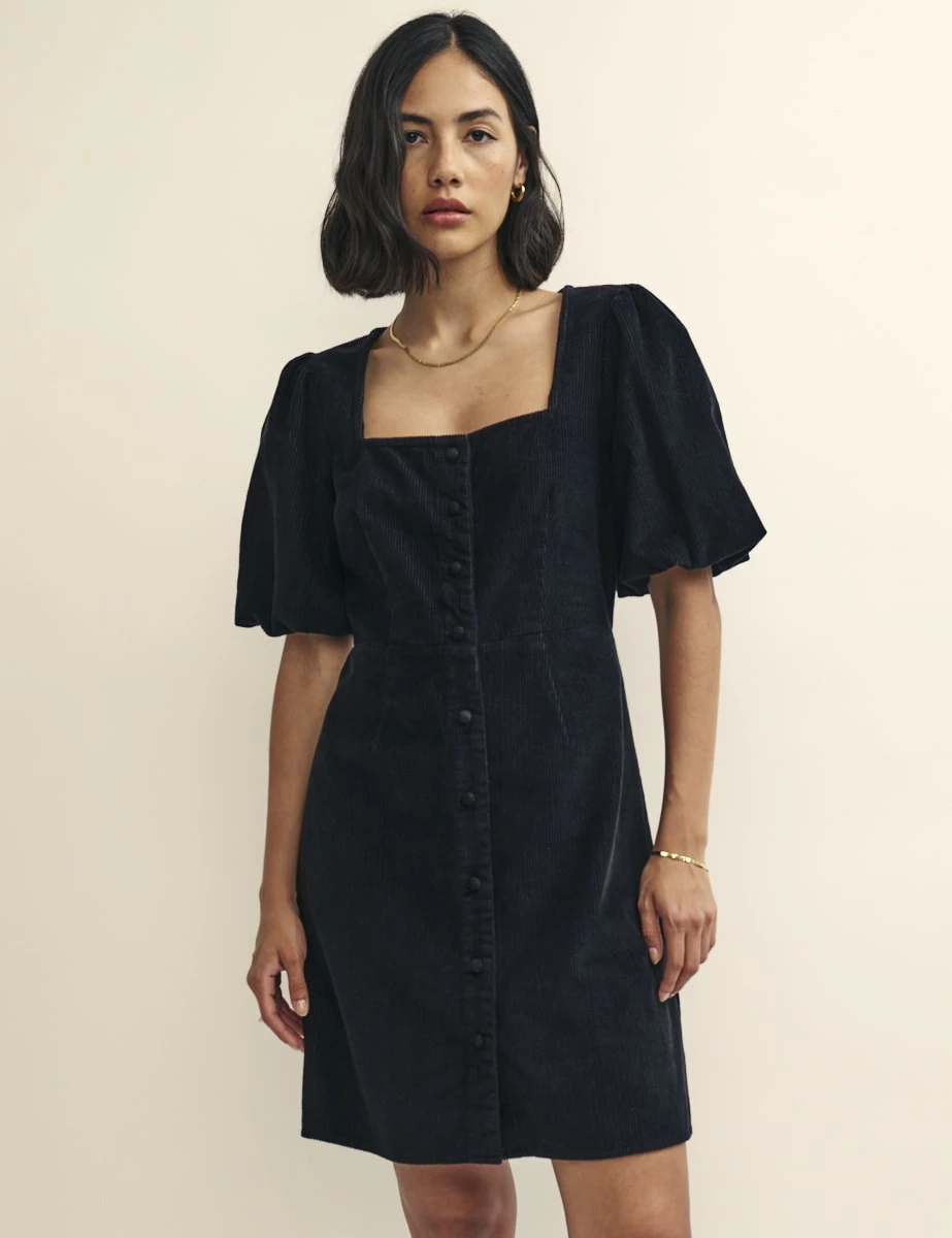 Black Cord Nell Mini Dress 3 Black Cord Nell Mini Dress