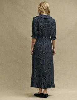 Black Spot Print Annalise Midi Dress -UK Clothing Sales d232019blk 0583