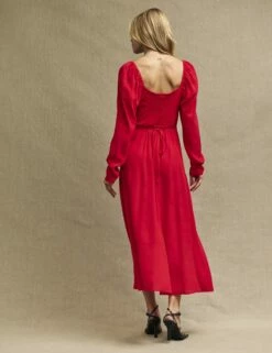 Red Abby Midi Dress -UK Clothing Sales d232028red 0670