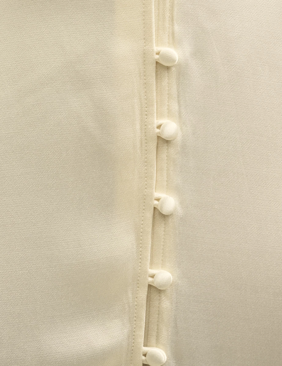 Ivory Satin Erin Bridesmaid Maxi Dress 6 Ivory Satin Erin Bridesmaid Maxi Dress - Image 4