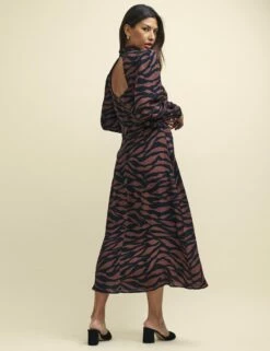Animal Print Lucinda Midaxi Dress 9 Animal Print Lucinda Midaxi Dress -UK Clothing Sales d232238brn bk