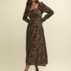 Leopard Print Abby Midi Dress 2 Leopard Print Abby Midi Dress -UK Clothing Sales d232239brn 0225 1