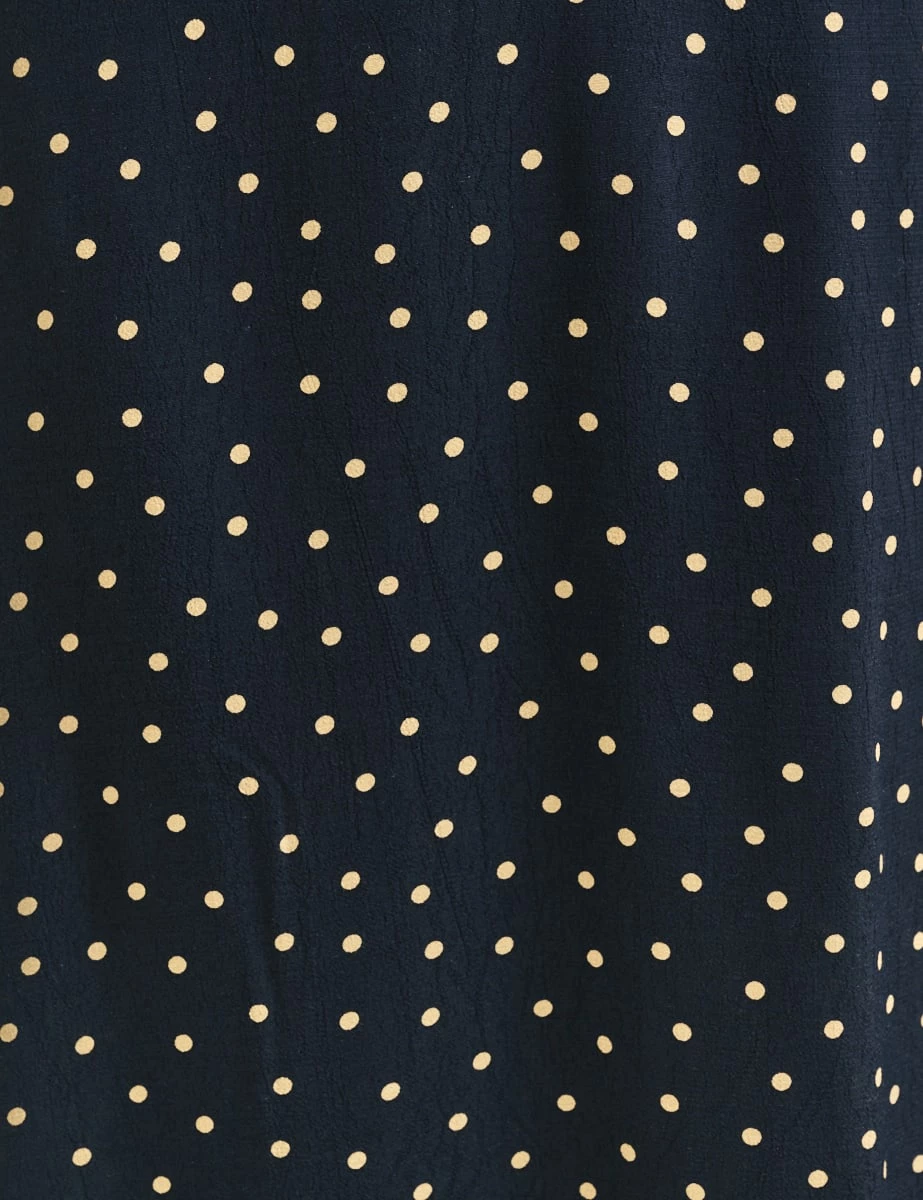 Black Spot Print Tallulah Midi Dress 6 Black Spot Print Tallulah Midi Dress - Image 4