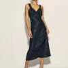 Black Jacquard Lace Trim Satin Slip Zadie Midaxi Dress 1 Black Jacquard Lace Trim Satin Slip Zadie Midaxi Dress -UK Clothing Sales d232455blk 0449 1