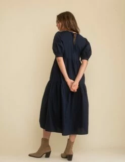 Navy Rochelle Midi Smock Dress 9 Navy Rochelle Midi Smock Dress -UK Clothing Sales d232523blu bk