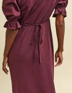 Plum Delilah Midi Tea Dress -UK Clothing Sales d232529prp bk