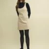 Stone Cord Valentina Mini Dress -UK Clothing Sales d232540stn sm