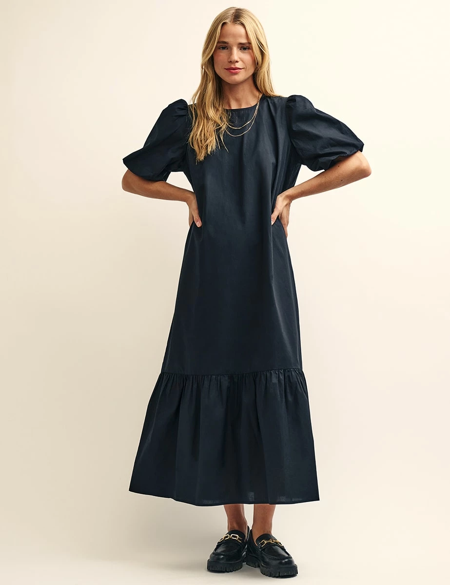 Black Sarah Smock Midi Dress 3 Black Sarah Smock Midi Dress
