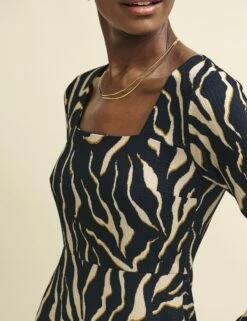 Animal Print Richie Midaxi Dress -UK Clothing Sales d240057mlt dt