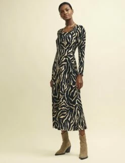 Front Page 40 Animal Print Richie Midaxi Dress
