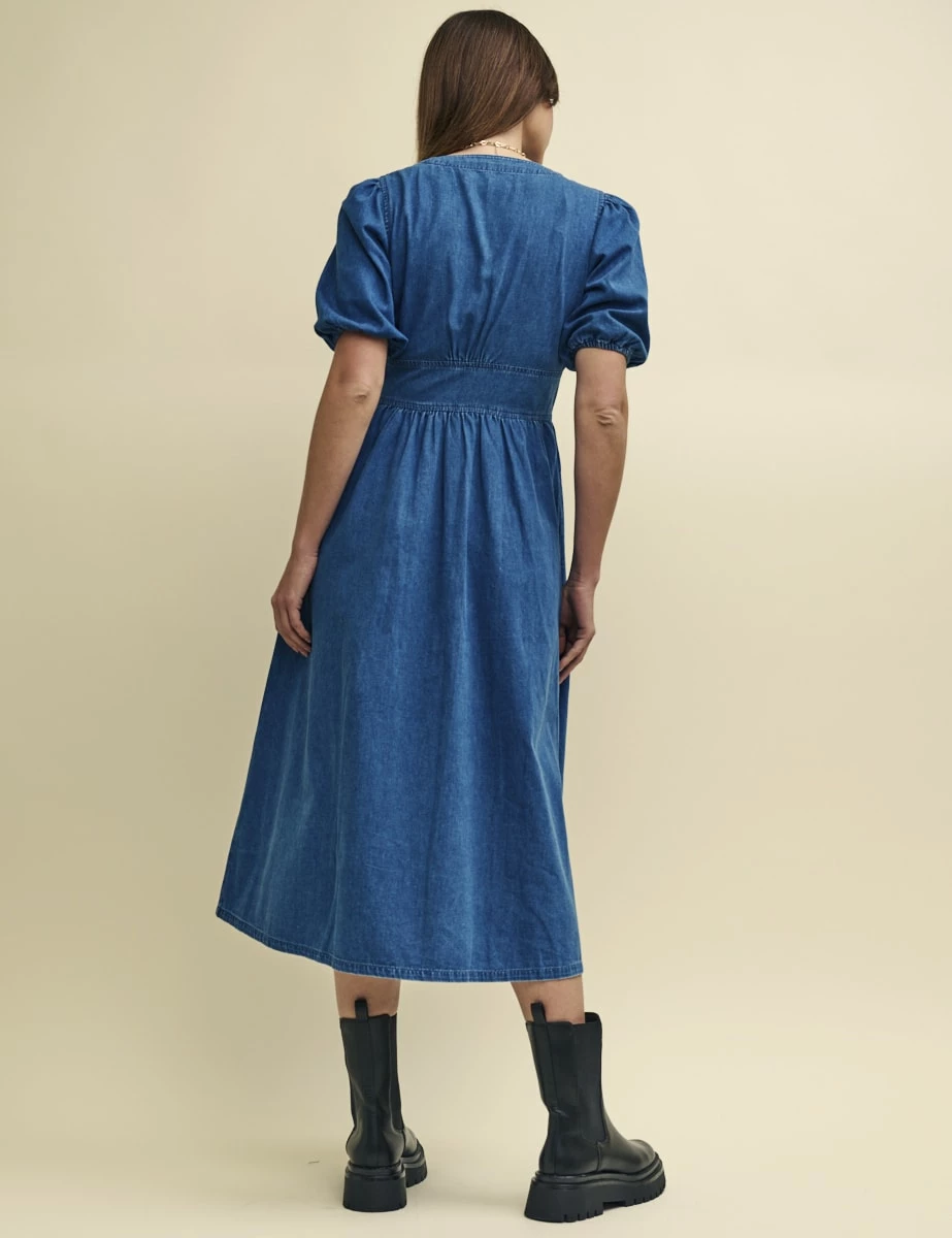 Blue Denim Starlight Midaxi Dress 4 Blue Denim Starlight Midaxi Dress - Image 2