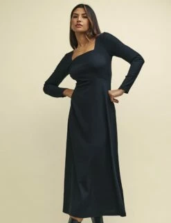 Black Richie Midaxi Dress -UK Clothing Sales d240630blk sd