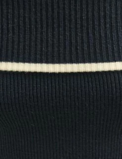 Black Bardot Knitted Midi Dress -UK Clothing Sales k231392blk 0601