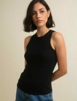 Black Racer Front Vest Top