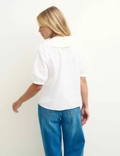 White Emmie Blouse -UK Clothing Sales t231668wht bk 1