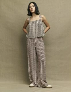 Fearne Cotton Brown Geo Print Square Neck Top 8 Fearne Cotton Brown Geo Print Square Neck Top -UK Clothing Sales t231784crm sd