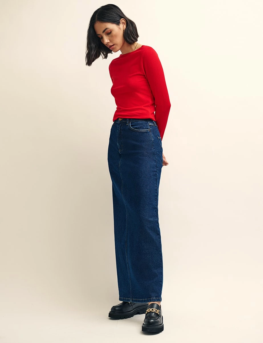 Red Long Sleeve Slash Neck Top 6 Red Long Sleeve Slash Neck Top - Image 4