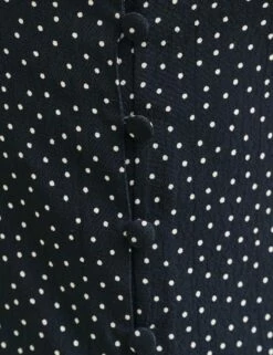 Black Spot Print Lace Detail Cami Top -UK Clothing Sales t232050blk dt