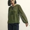 Green Floral Giovanna Blouse -UK Clothing Sales t232051grn sm