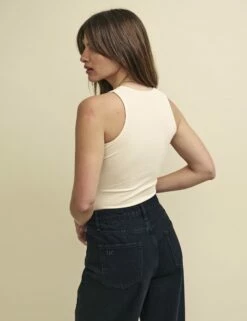 Cream Racer Bodysuit 8 Cream Racer Bodysuit -UK Clothing Sales t240692crm bk