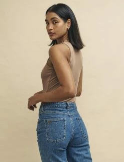 Brown Racer Bodysuit -UK Clothing Sales t240693brn sd